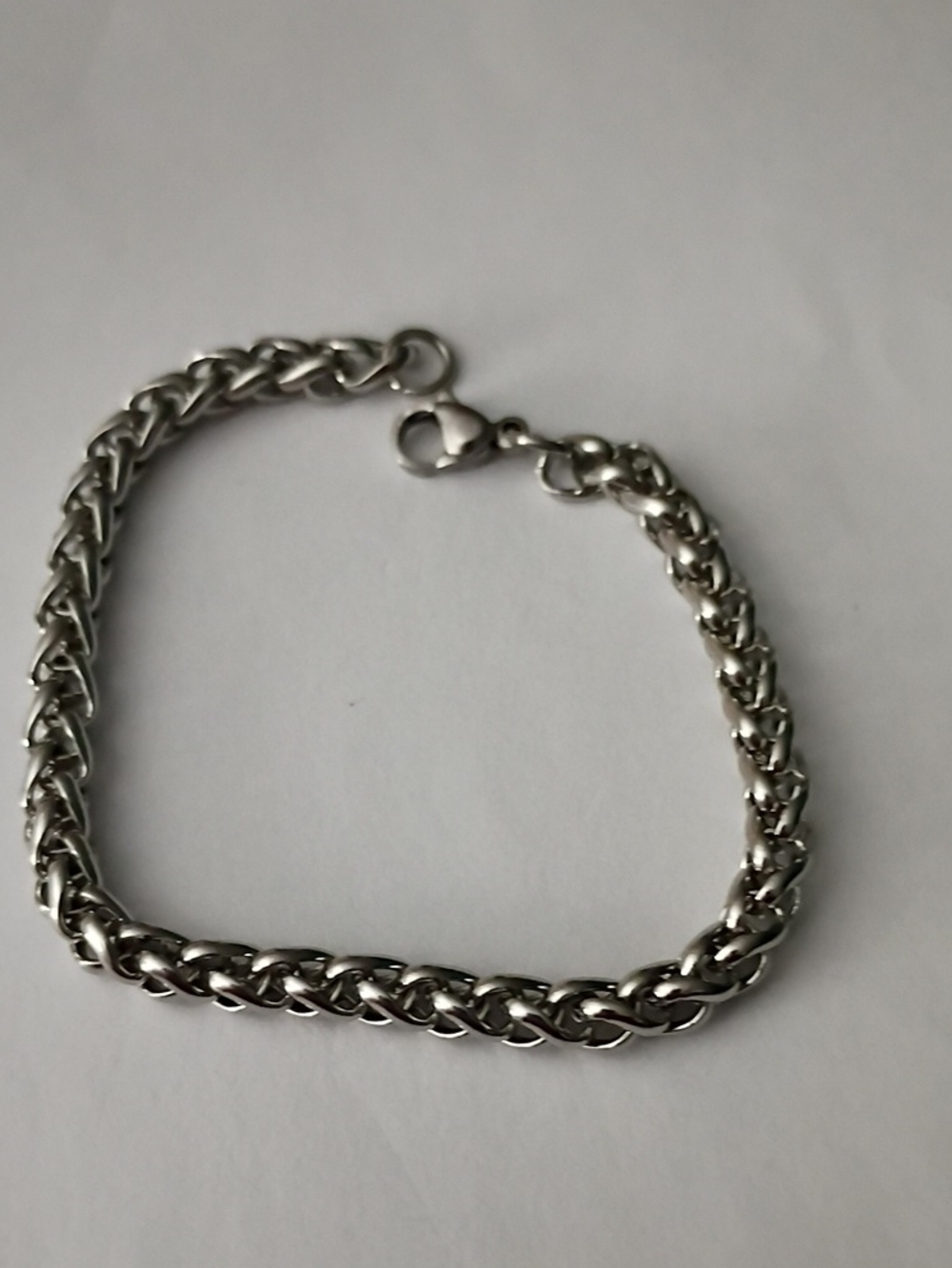 Men's Silver Chain Bracelet - Classic Link Design